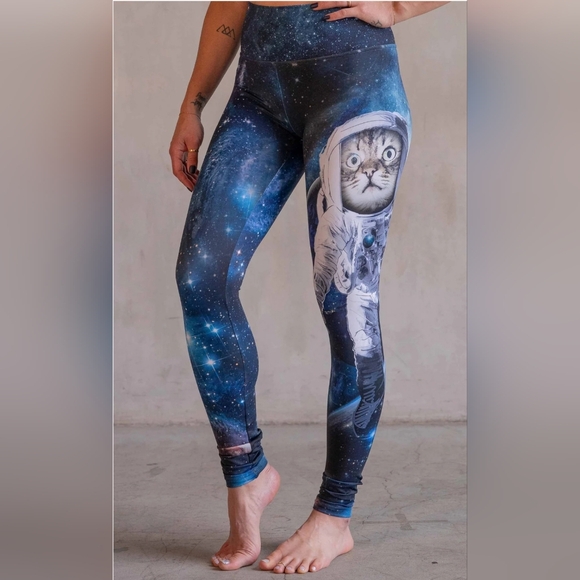 Eagle Rock Werkshop Catstronaut (Space Cat) - Athleisure Leggings, Size M - Picture 3 of 12